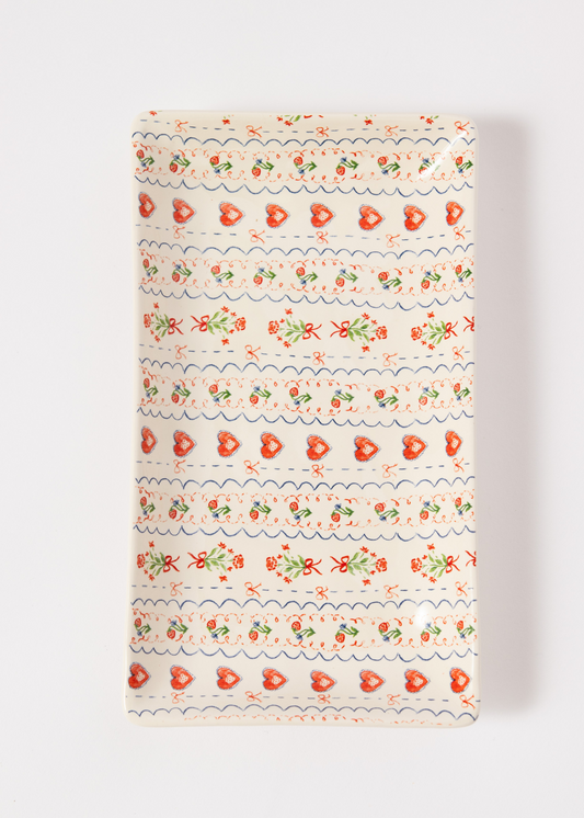 Daisy Street - Heart Wallpaper Print Trinket Dish