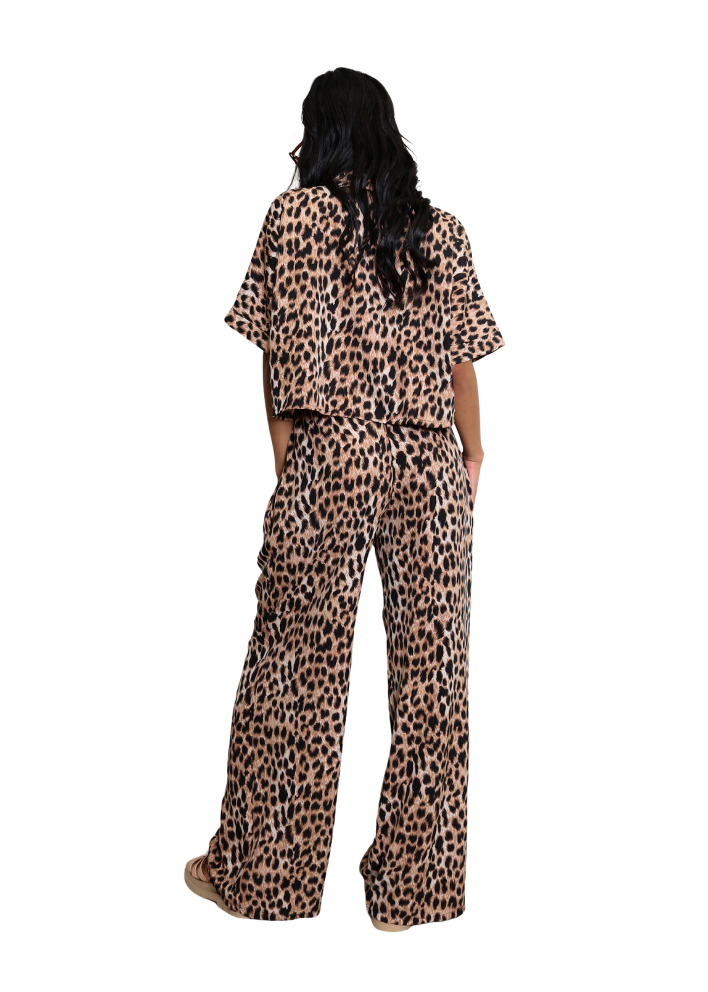 The Edit - Leopard Print Elasticated Waist Trousers