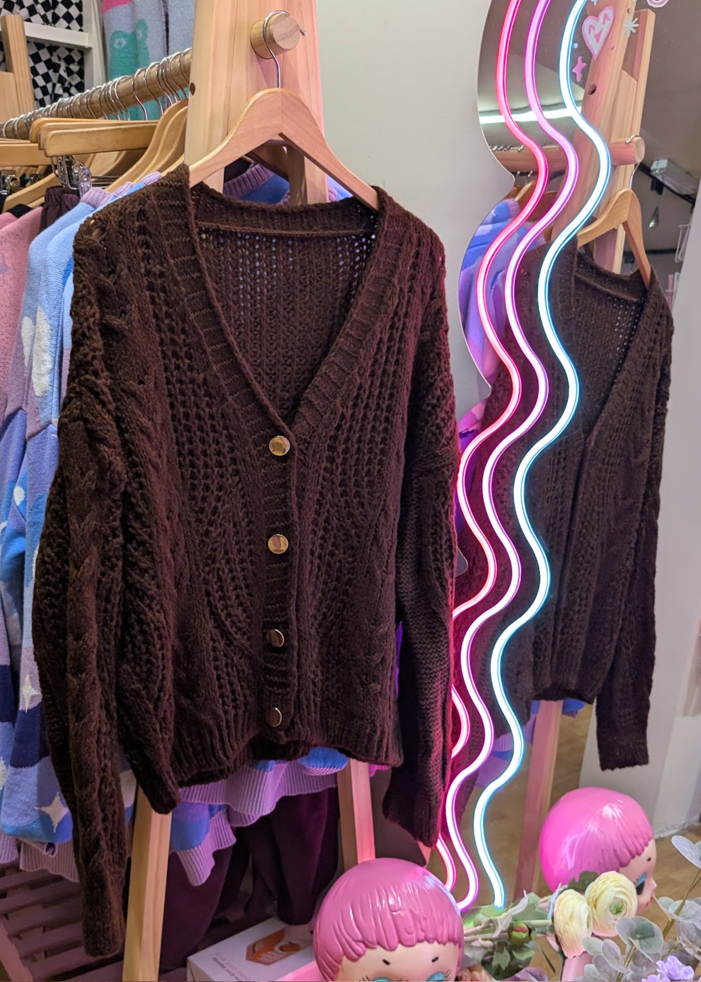 The Edit - Chocolate Brown Cardigan