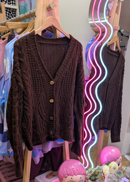 The Edit - Chocolate Brown Cardigan
