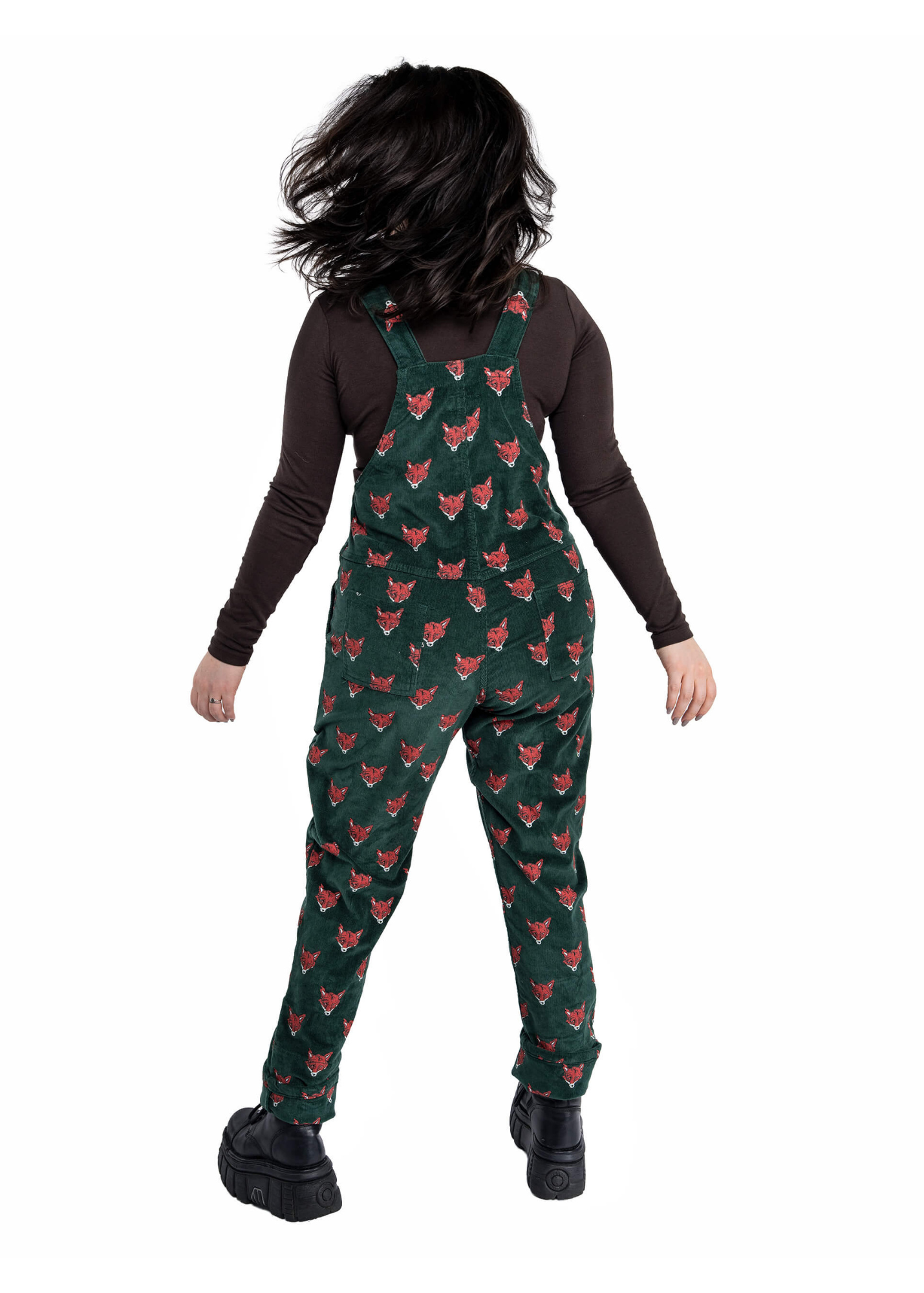 Run & Fly - Corduroy Fox Head Dungarees