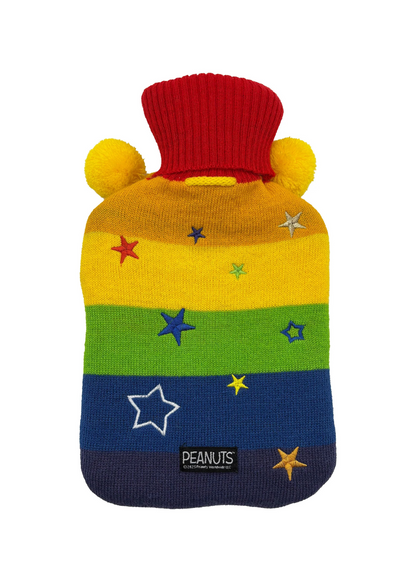 House of Disaster - Peanuts Rainbow Hot Water Bottle