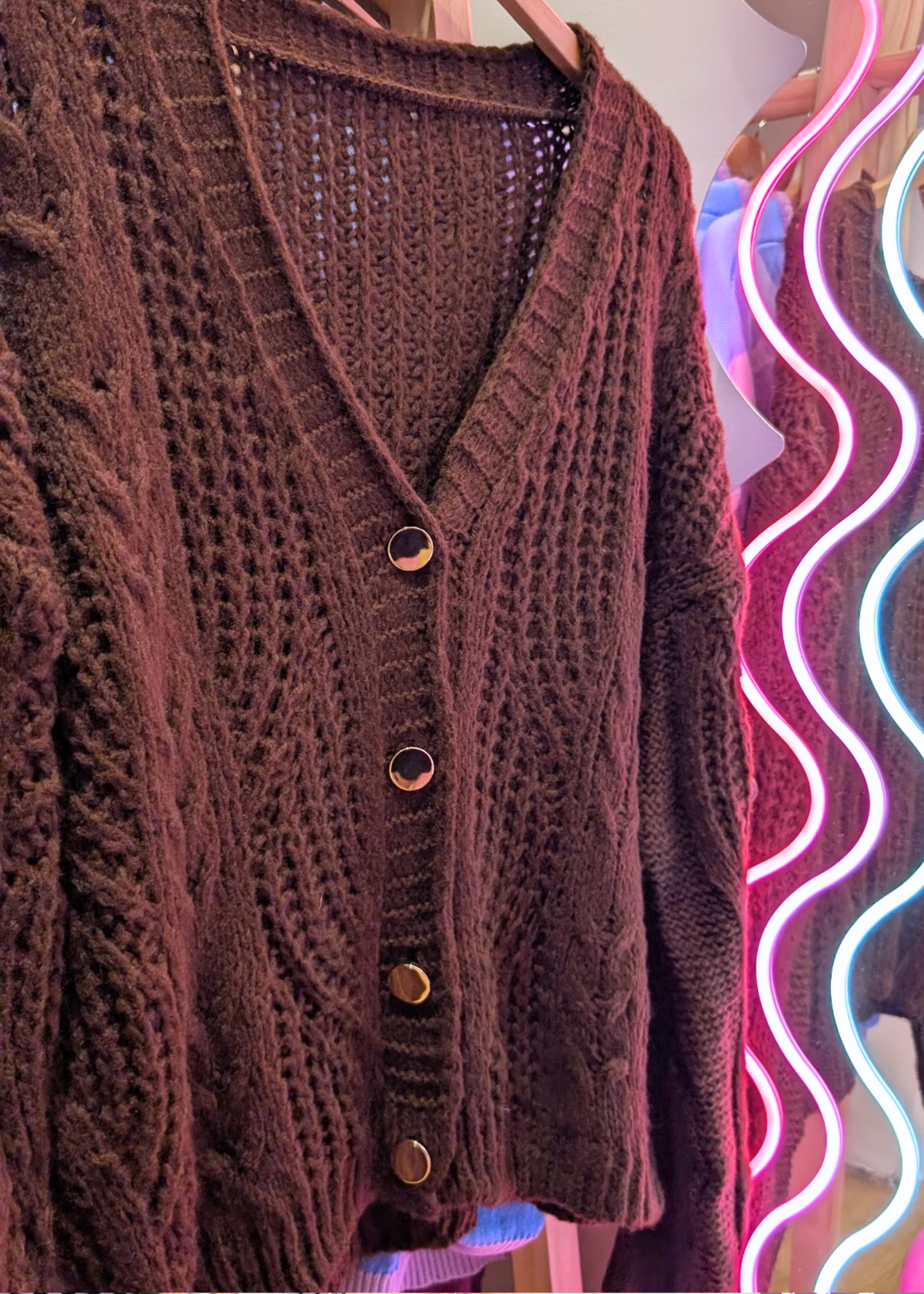 The Edit - Chocolate Brown Cardigan