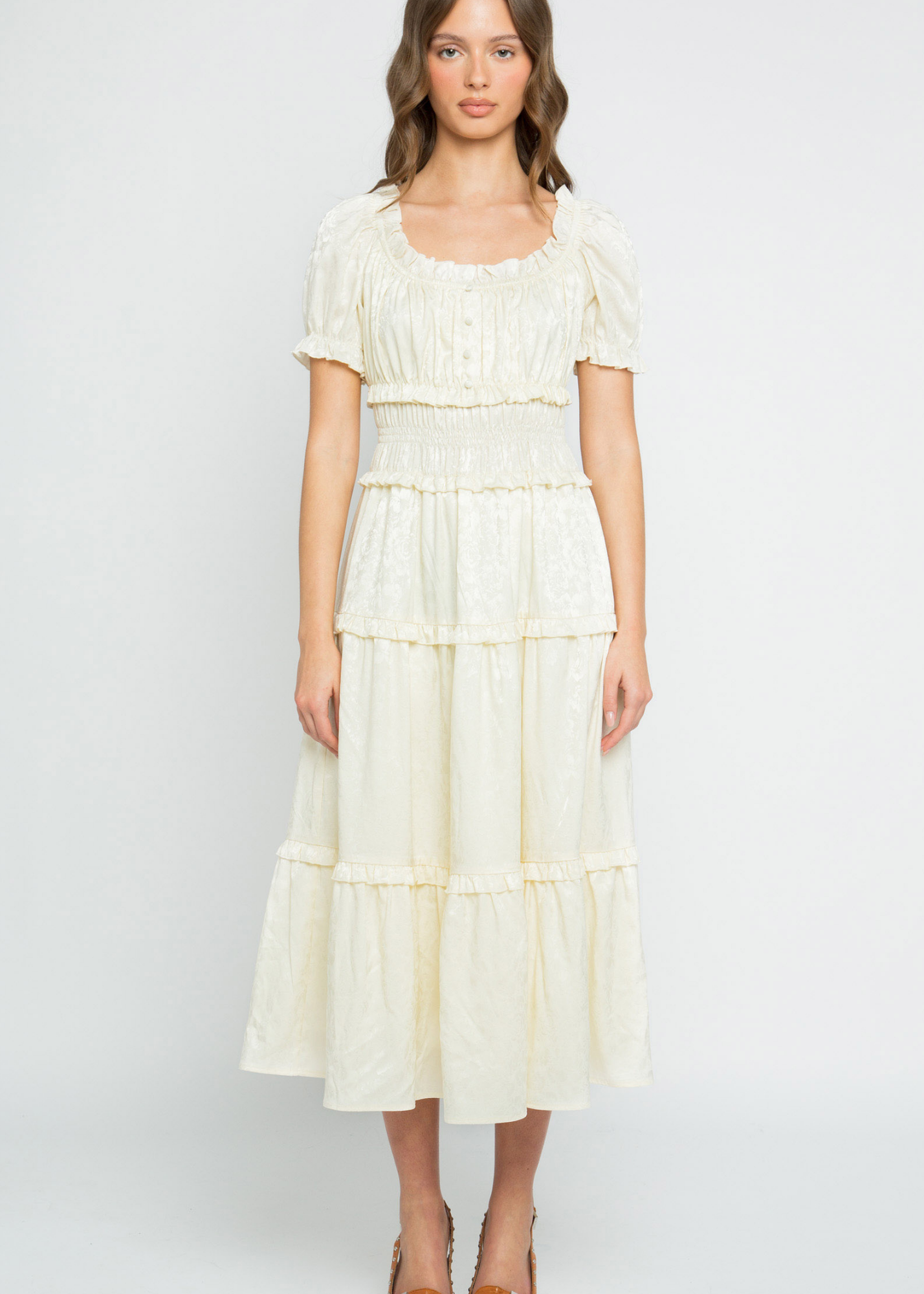 Daisy Street - Lily Milkmaid Midi Dress