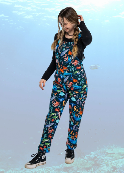 Run & Fly - Ocean Stretch Twill Dungarees