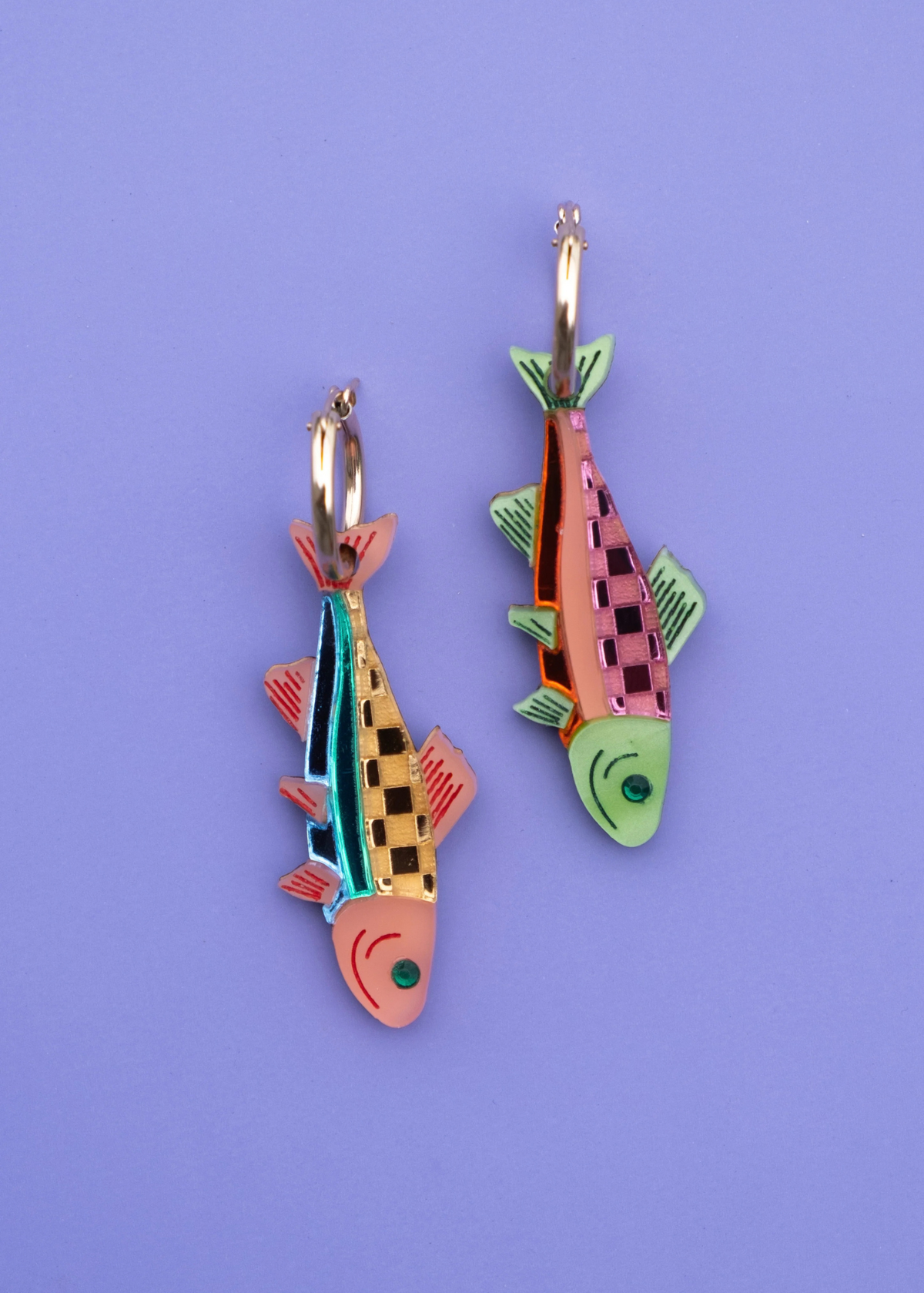 Cuteryko - Rainbow Trout Earrings