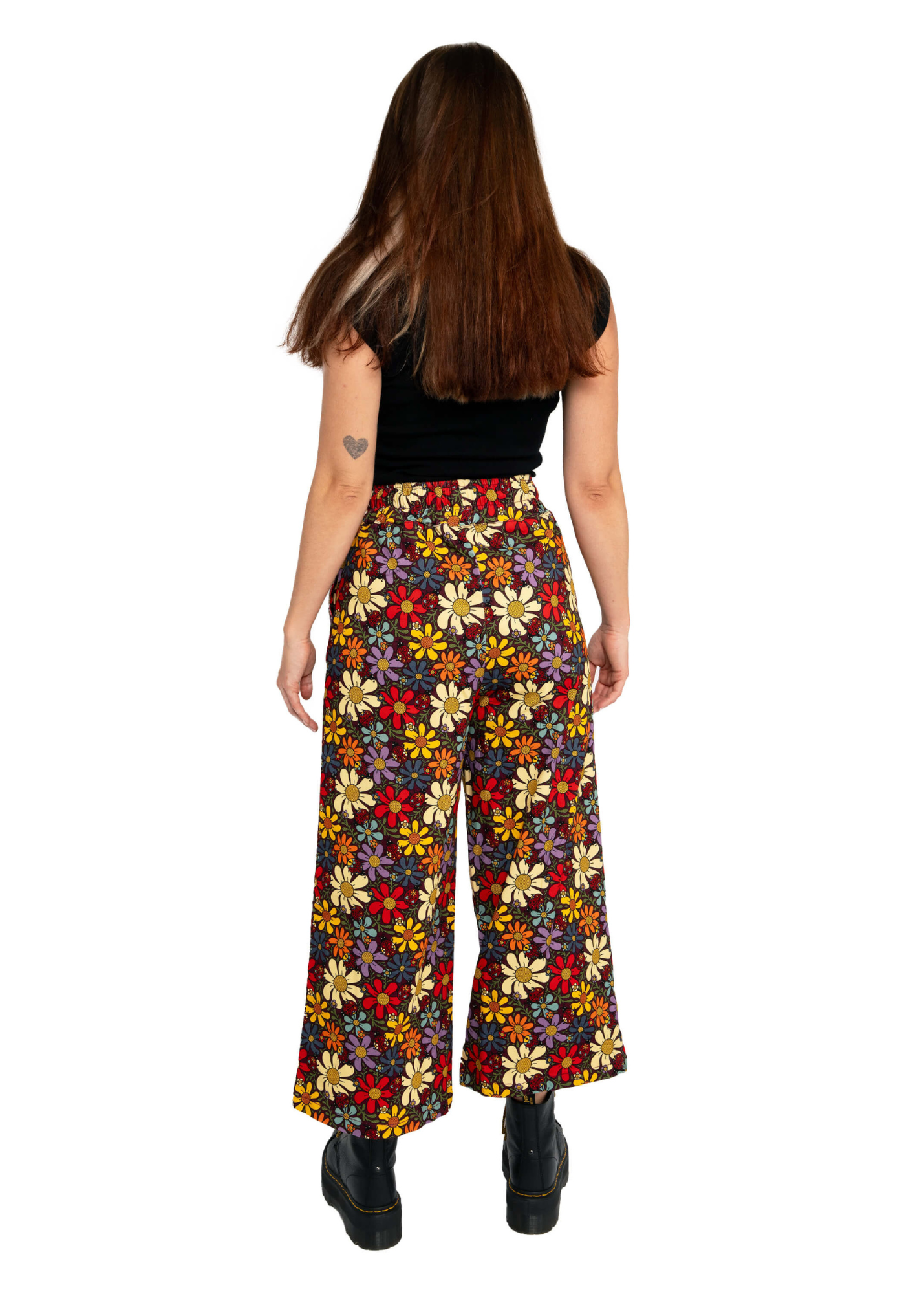 Rebel Romance - Love Bugs Wide Leg Cropped Trousers