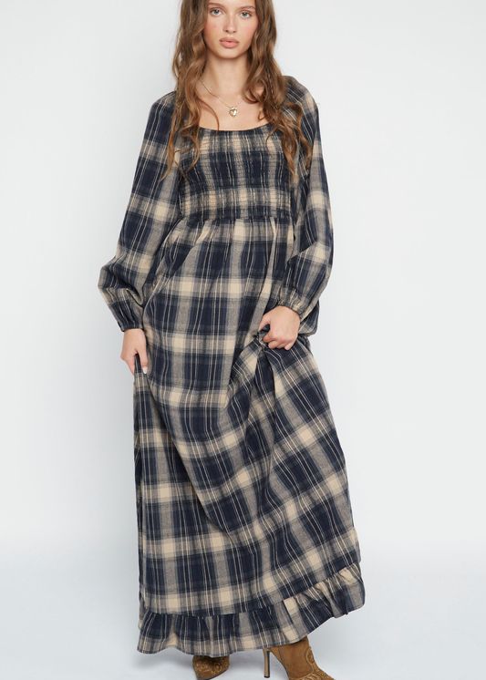 Daisy Street - Shella Check Maxi Dress