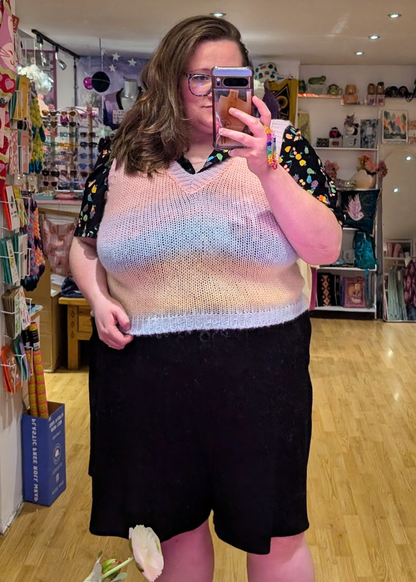 The Edit - Rainbow Ombre Knitted Sweater Vest