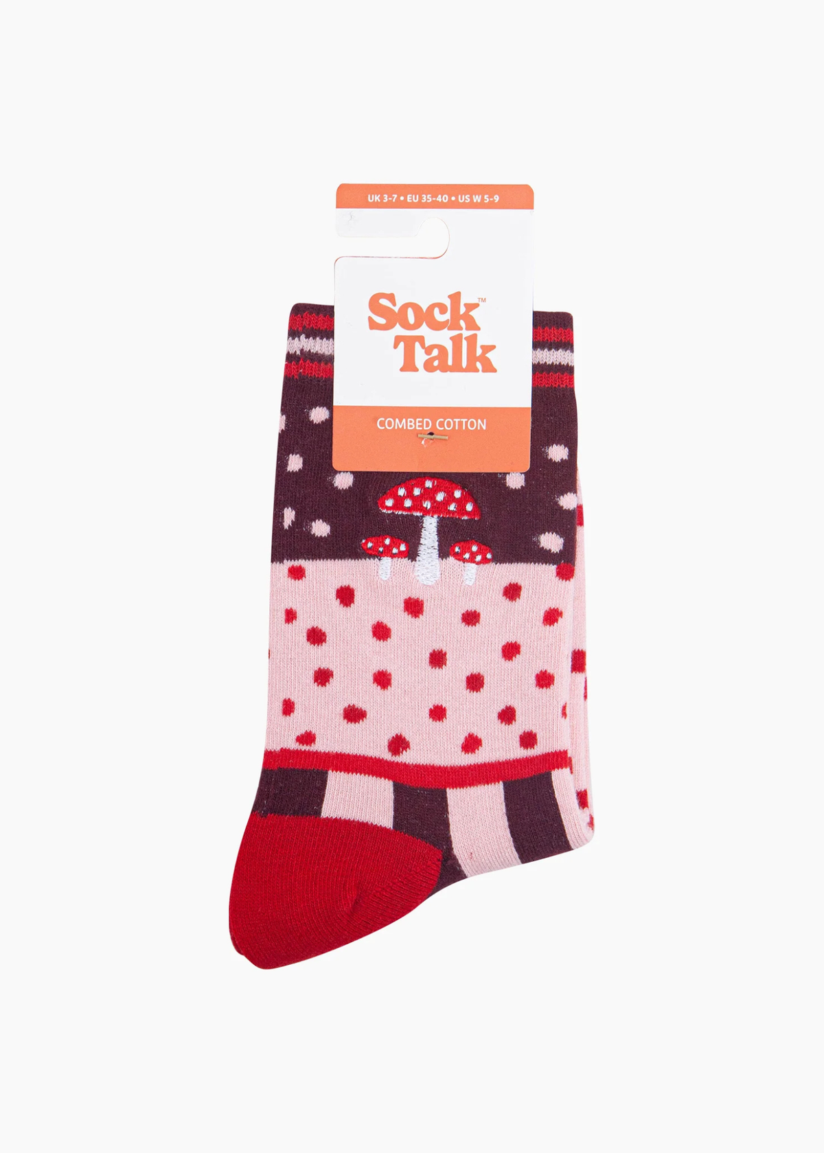 Sock Talk - Embroidered Toadstool Socks