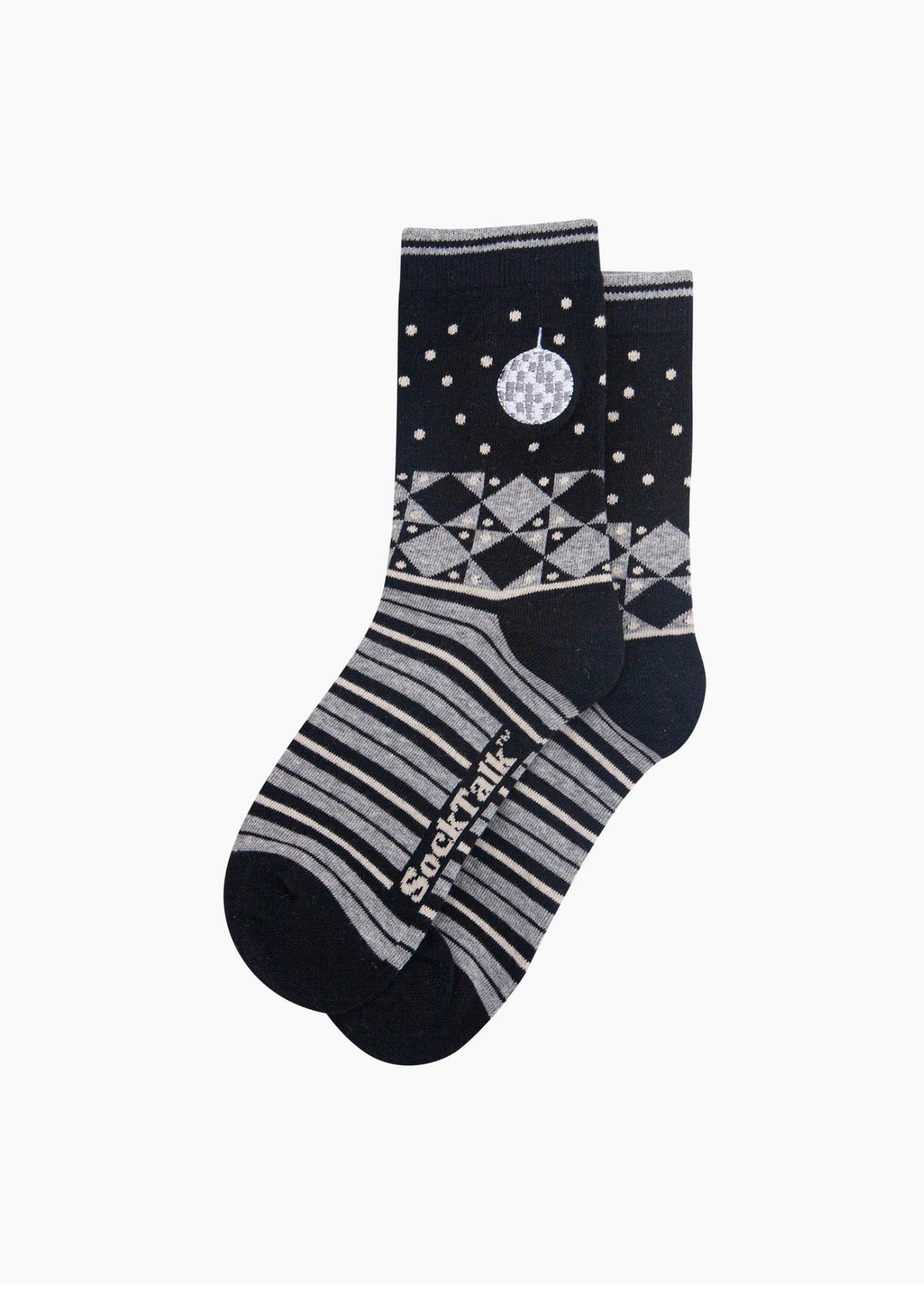 Sock Talk - Embroidered Disco Ball Socks