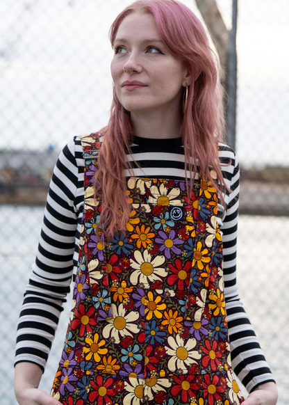 Rebel Romance - Love Bugs Stretch Dungarees