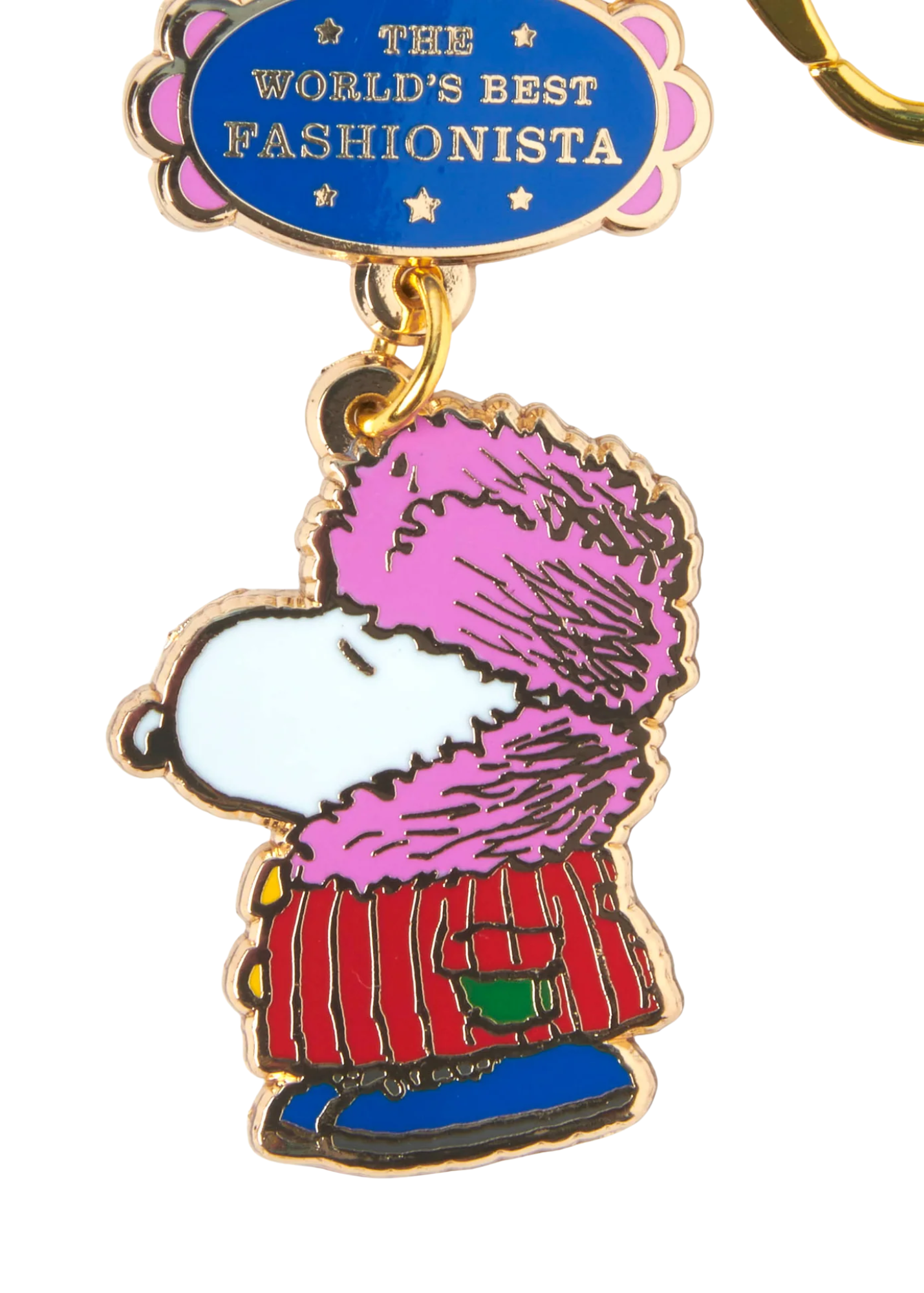Magpie - Snoopy ‘World’s Best Fashionista’ Enamel Keyring