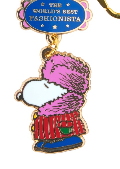 Magpie - Snoopy ‘World’s Best Fashionista’ Enamel Keyring