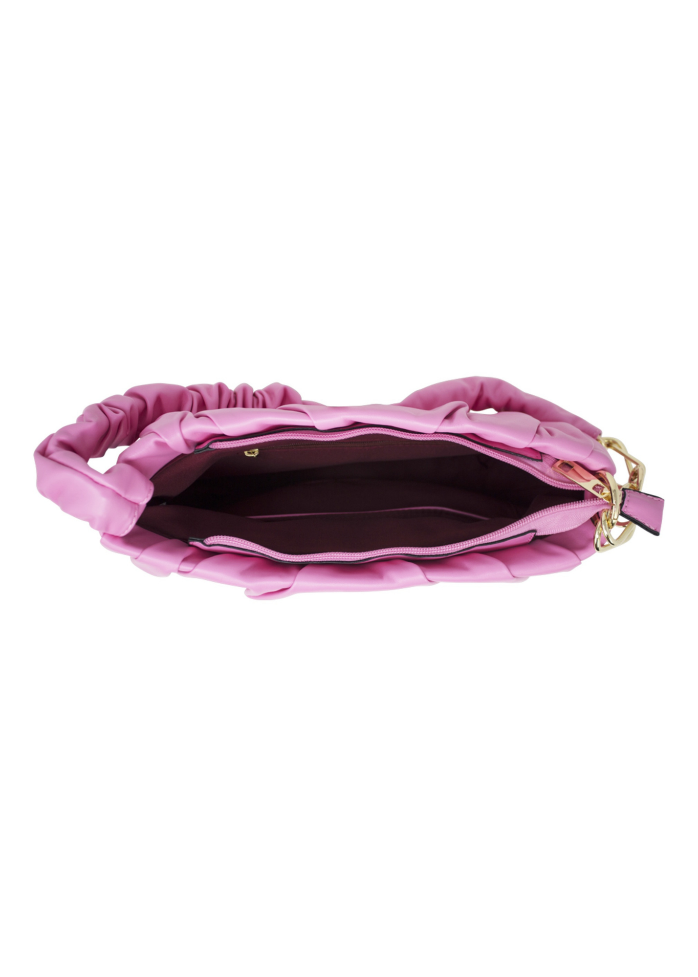 The Edit - Ruffle Crossbody Bag in Pink