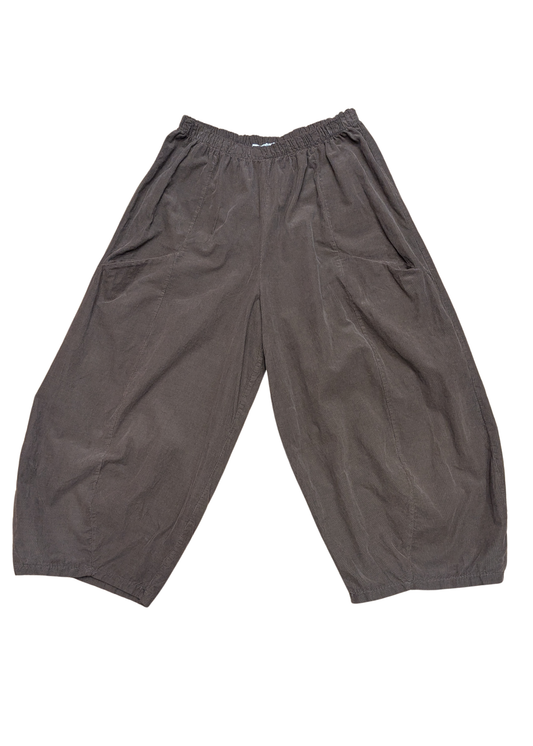 The Edit - Brown Corduroy Cocoon Trousers
