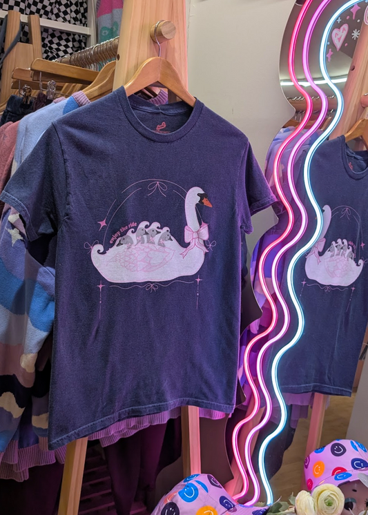 Home of Rainbows - 'Enjoy the Ride' Swan Tee