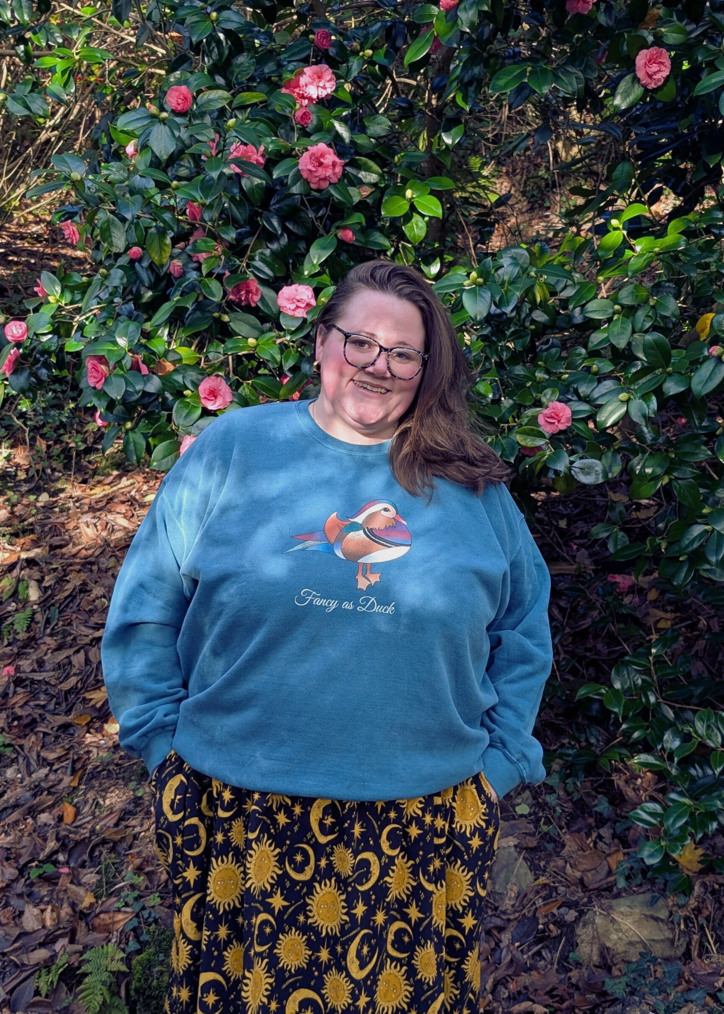 Home of Rainbows - Fancy As Duck Sweater in Teal