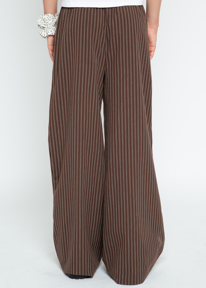 Daisy Street - Neve Brown Stripe Trousers