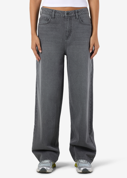 Noisy May - Grey Wide Leg Jeans