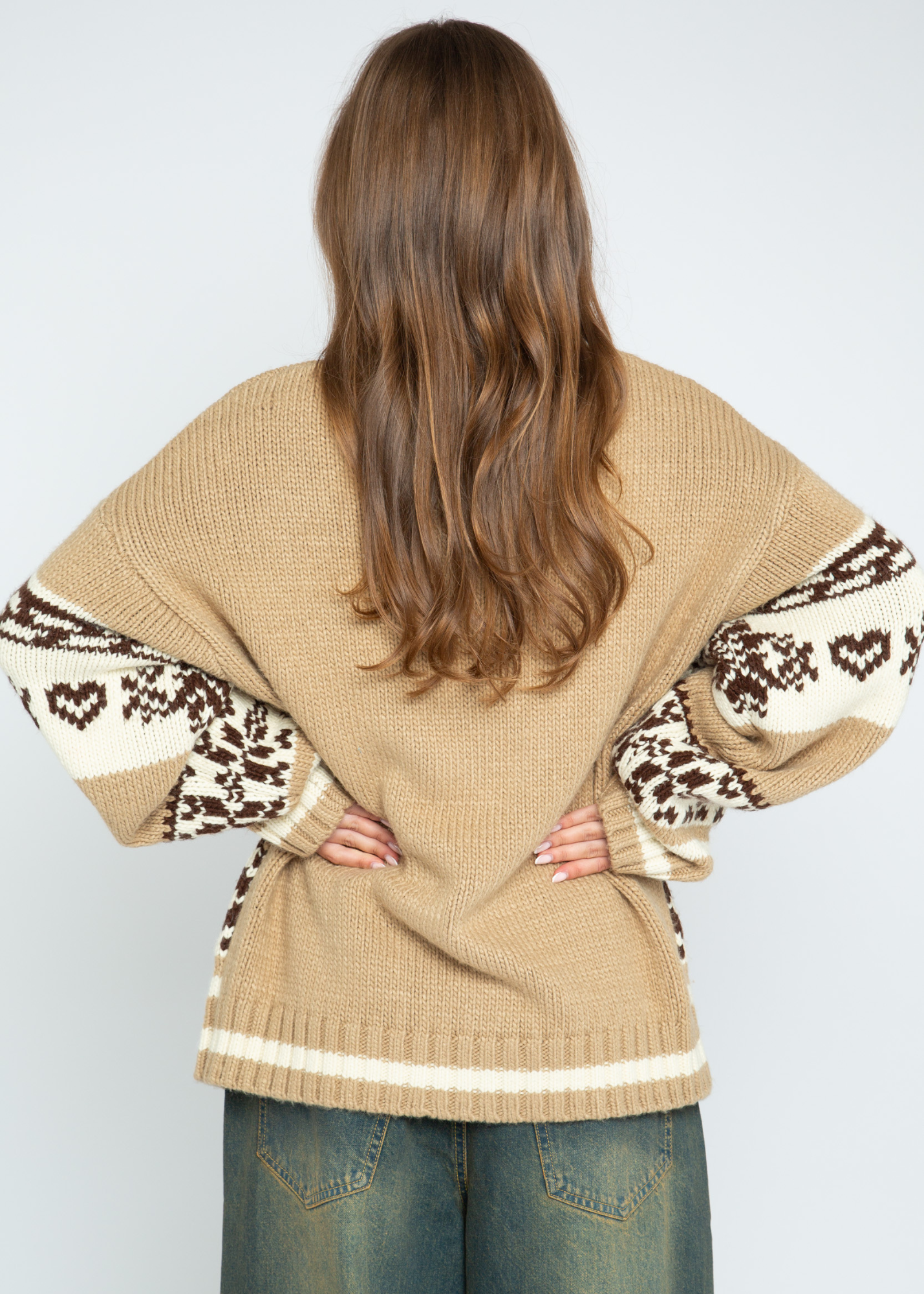 Daisy Street - Addison Bunny Knit Zip Up Cardigan