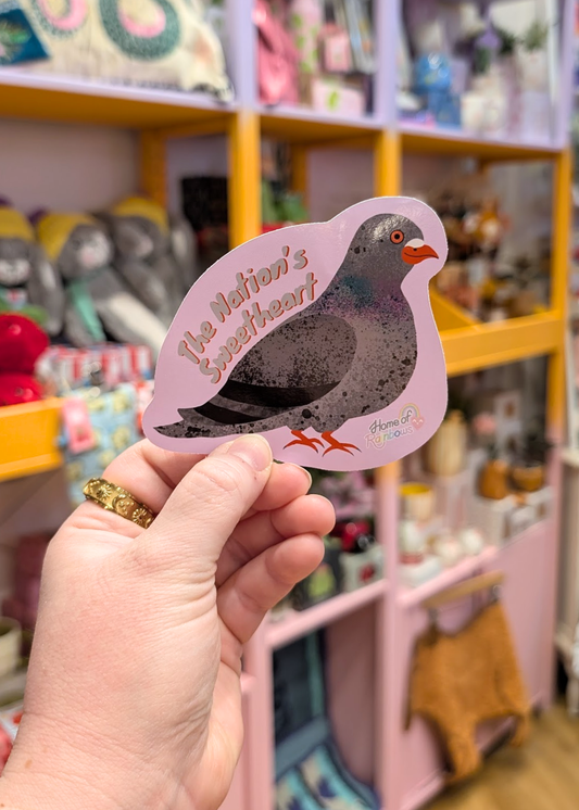 Home of Rainbows - 'The Nation's Sweetheart' Pigeon Sticker