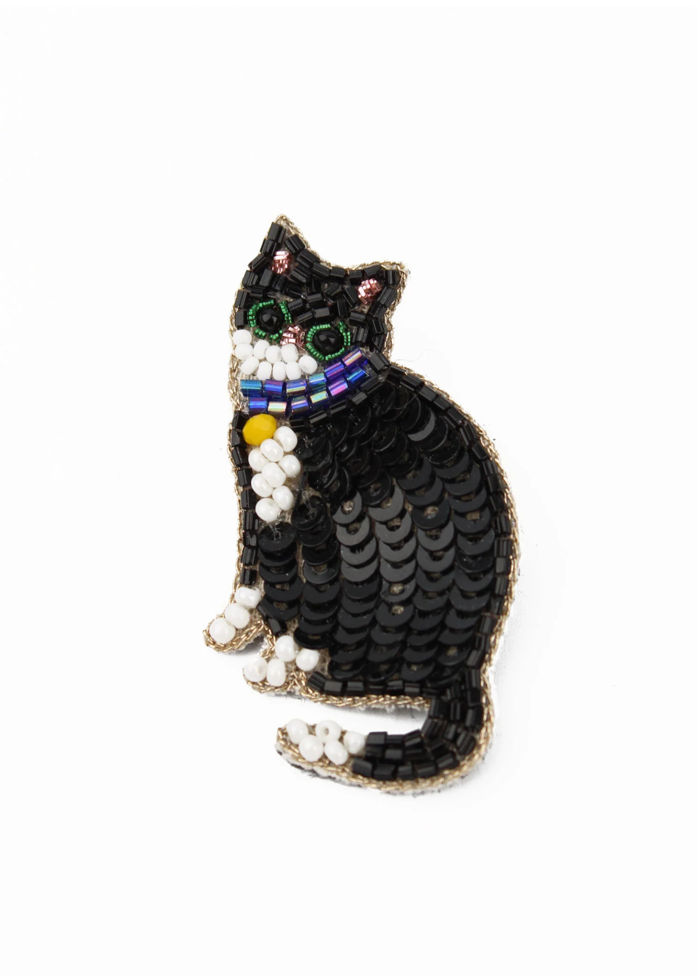 My Doris - Black & White Cat Brooch