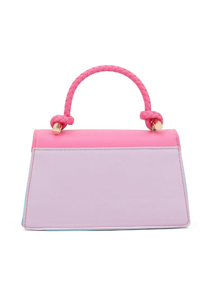 The Edit - Pastel Pink & Lilac Colour Block Handbag