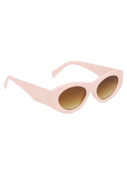 The Edit - Rounded Retro Sunglasses in Pink