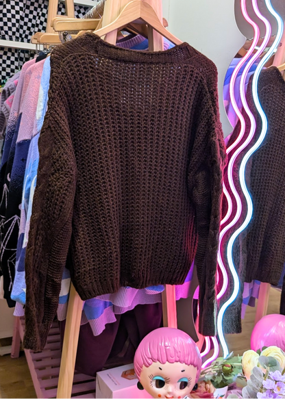 The Edit - Chocolate Brown Cardigan