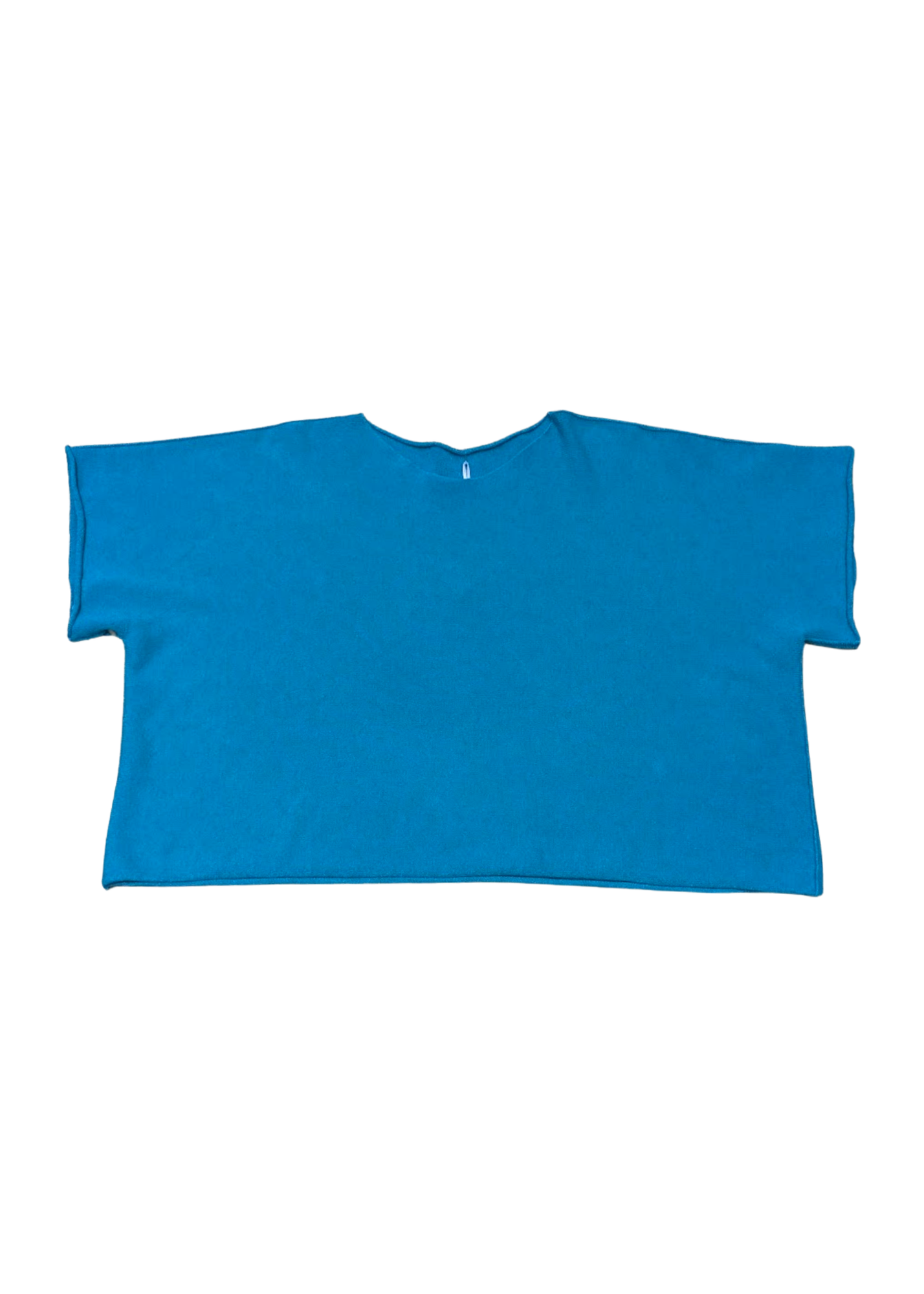 The Edit - Turquoise Knit Boxy Top