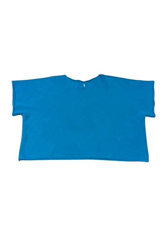 The Edit - Turquoise Knit Boxy Top