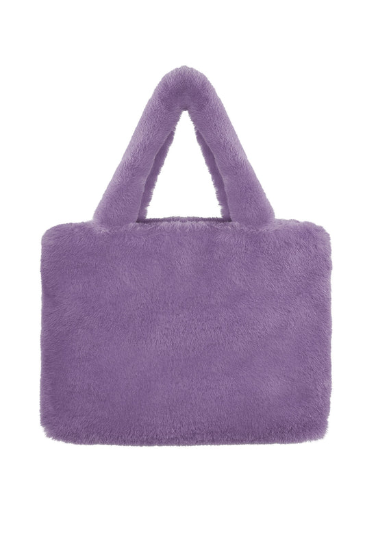 The Edit - Large Lilac Fluffy Bag