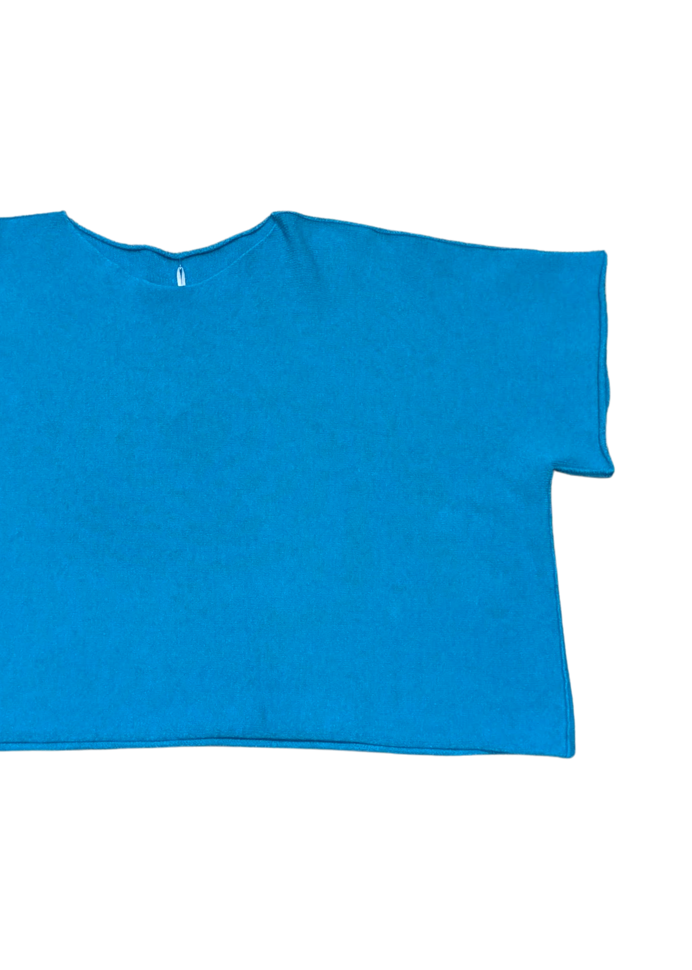 The Edit - Turquoise Knit Boxy Top