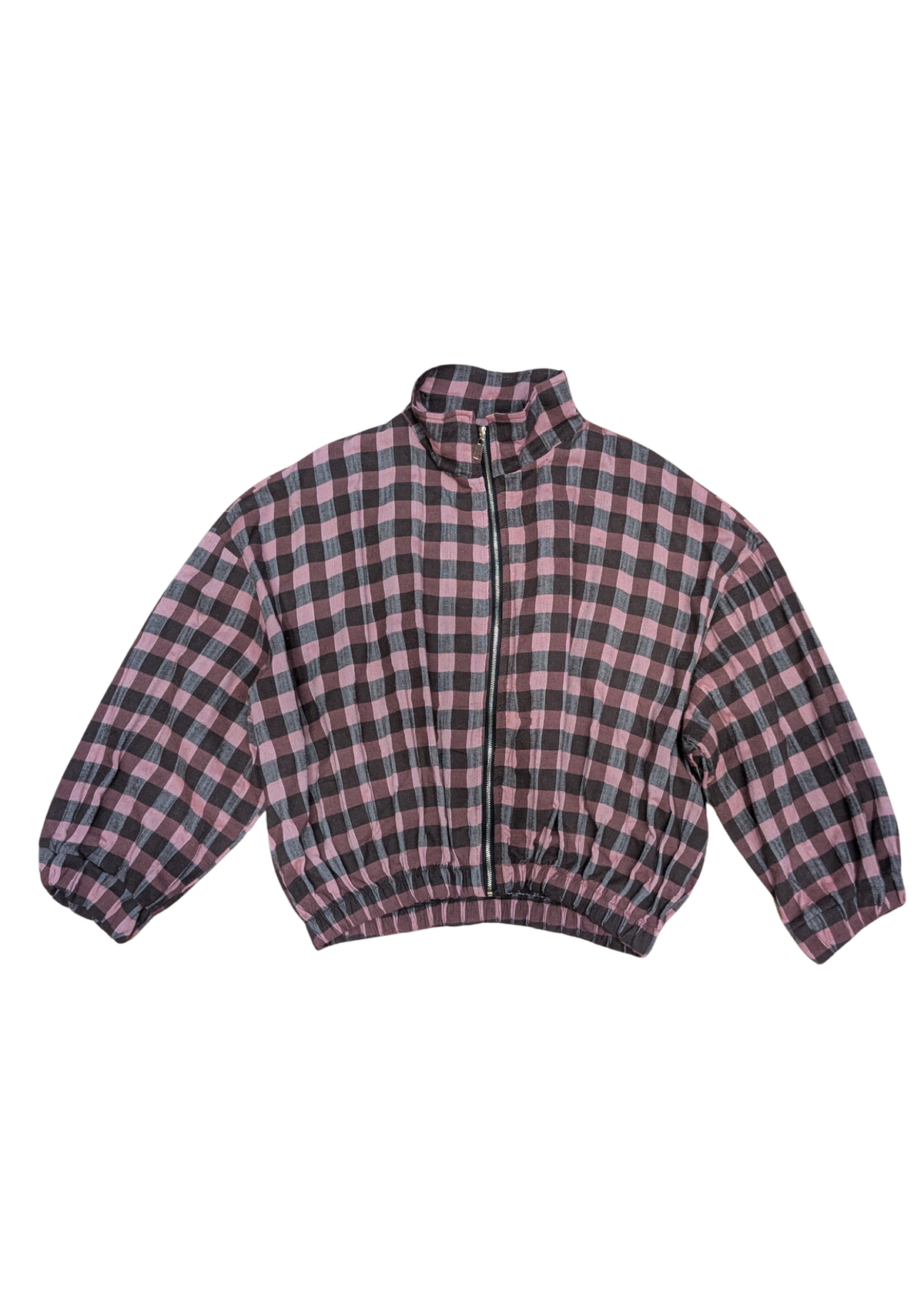 The Edit - Pink Check Oversized Jacket