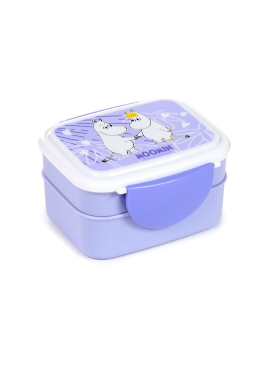 Puckator - Moomin Tammi Clip Lock Stacked Bento Lunch Box with Cutlery