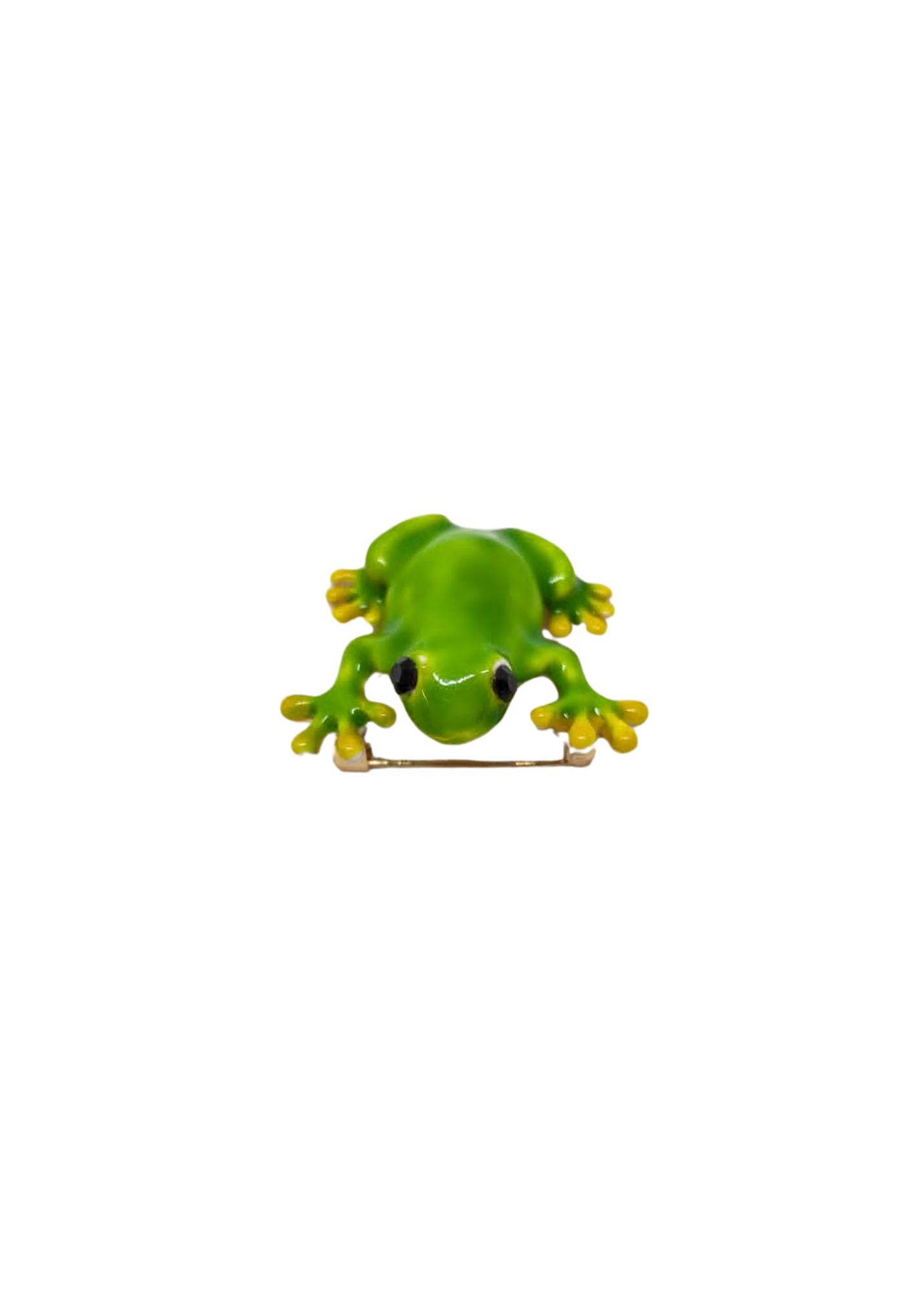 The Edit - Green Tree Frog Brooch