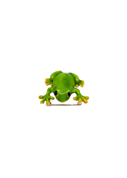 The Edit - Green Tree Frog Brooch
