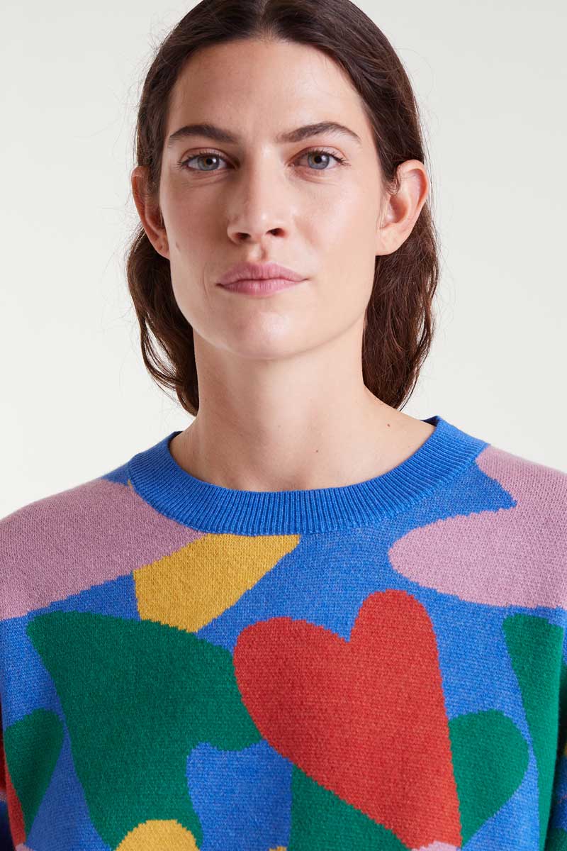 Compañia Fantastica - Cupid Heart Knit Jumper
