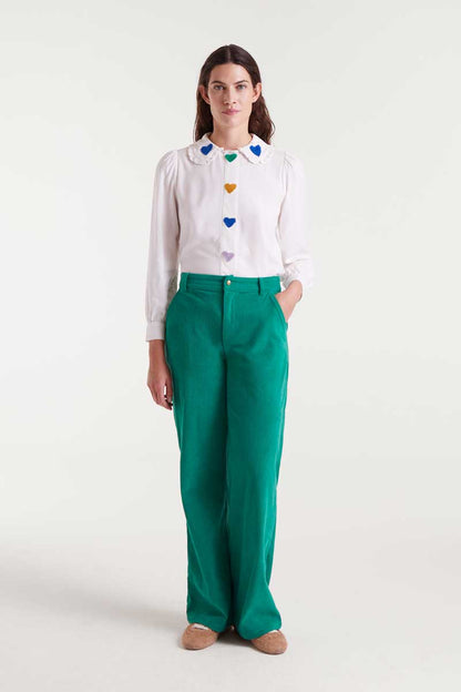 Compañia Fantastica - Flocked Colourful Hearts Shirt