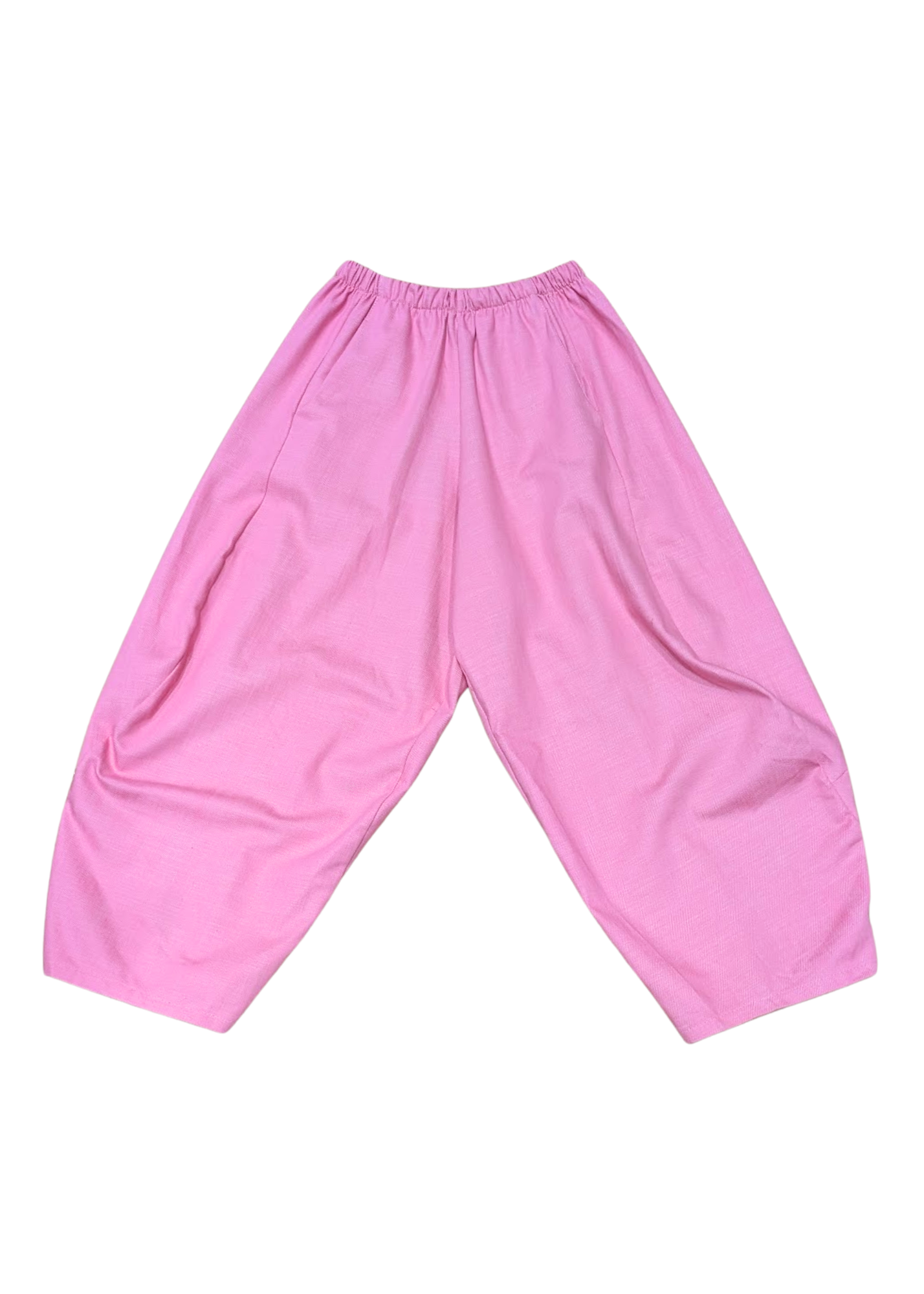 The Edit - Pink Twill Cocoon Trousers
