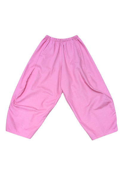 The Edit - Pink Twill Cocoon Trousers