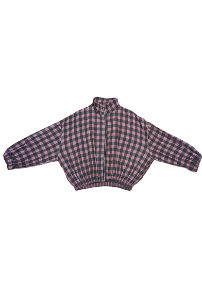The Edit - Pink Check Oversized Jacket