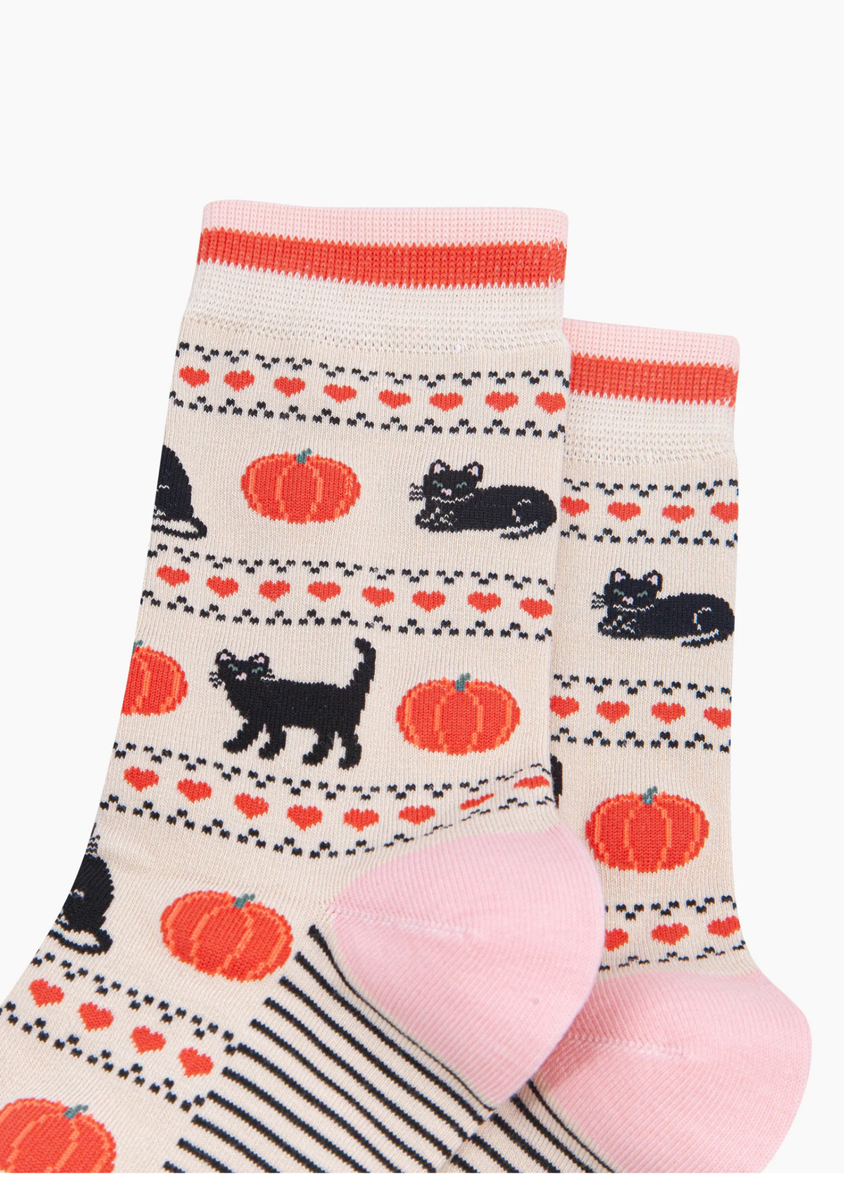 Sock Talk - Cat & Pumpkin Bamboo Socks