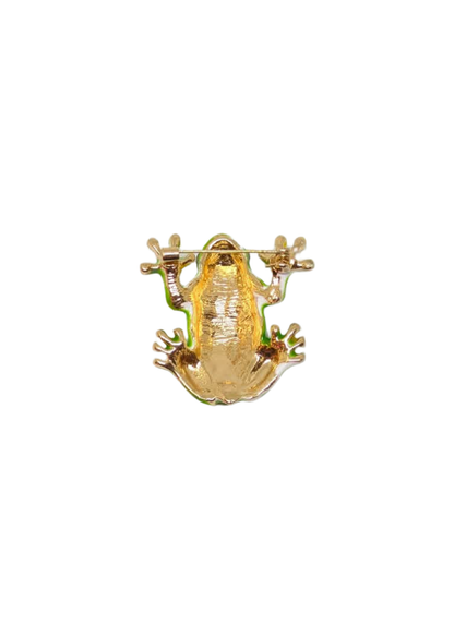 The Edit - Green Tree Frog Brooch