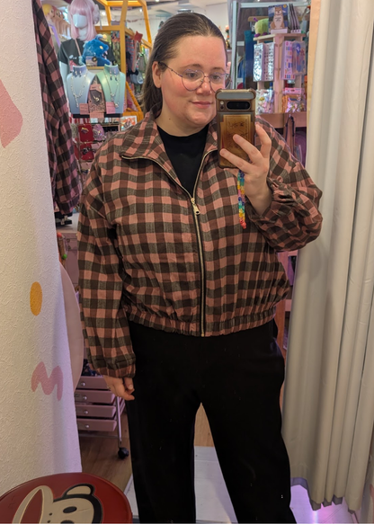 The Edit - Pink Check Oversized Jacket