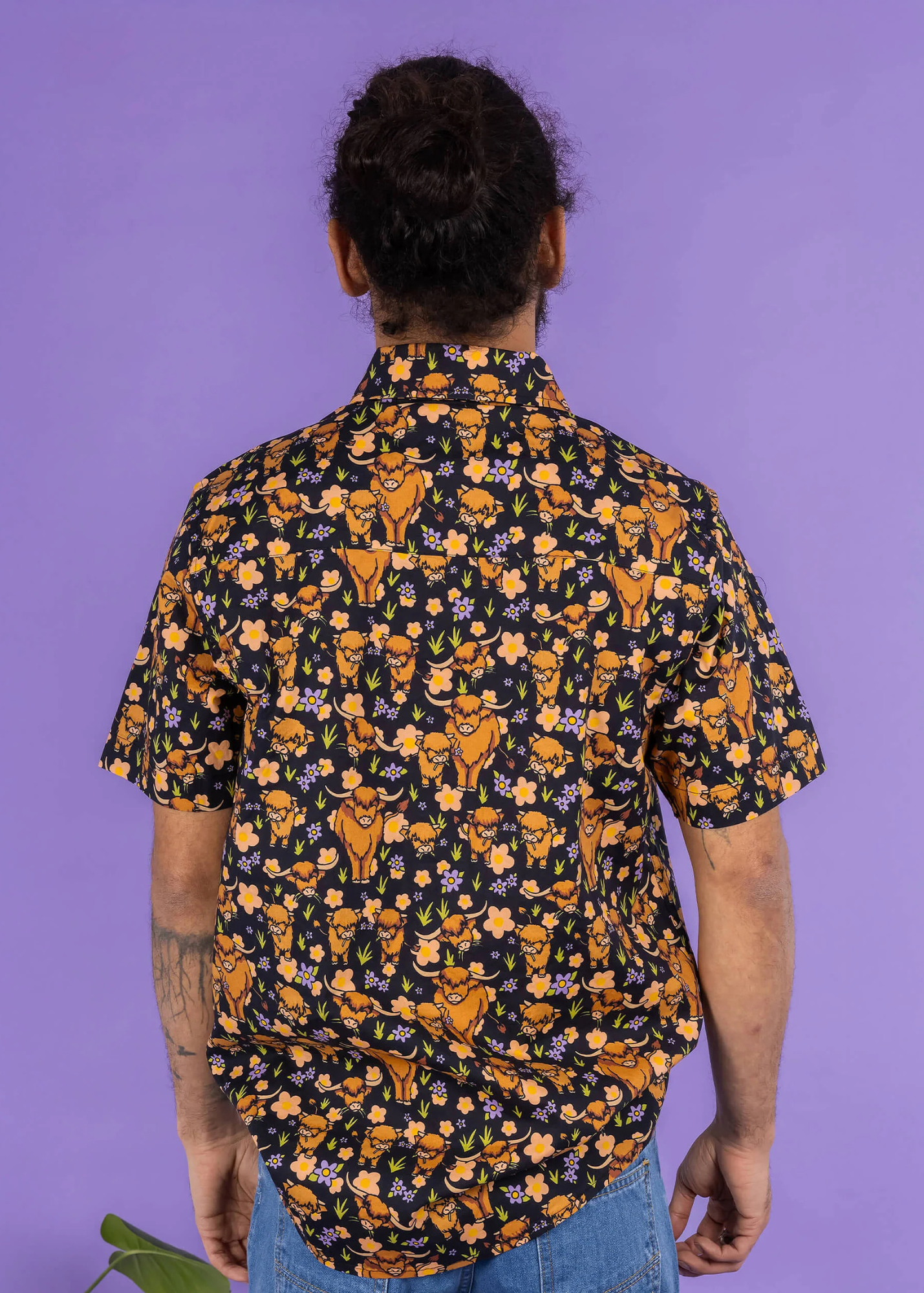 Run & Fly - Highland Cows Short Sleeve Shirt