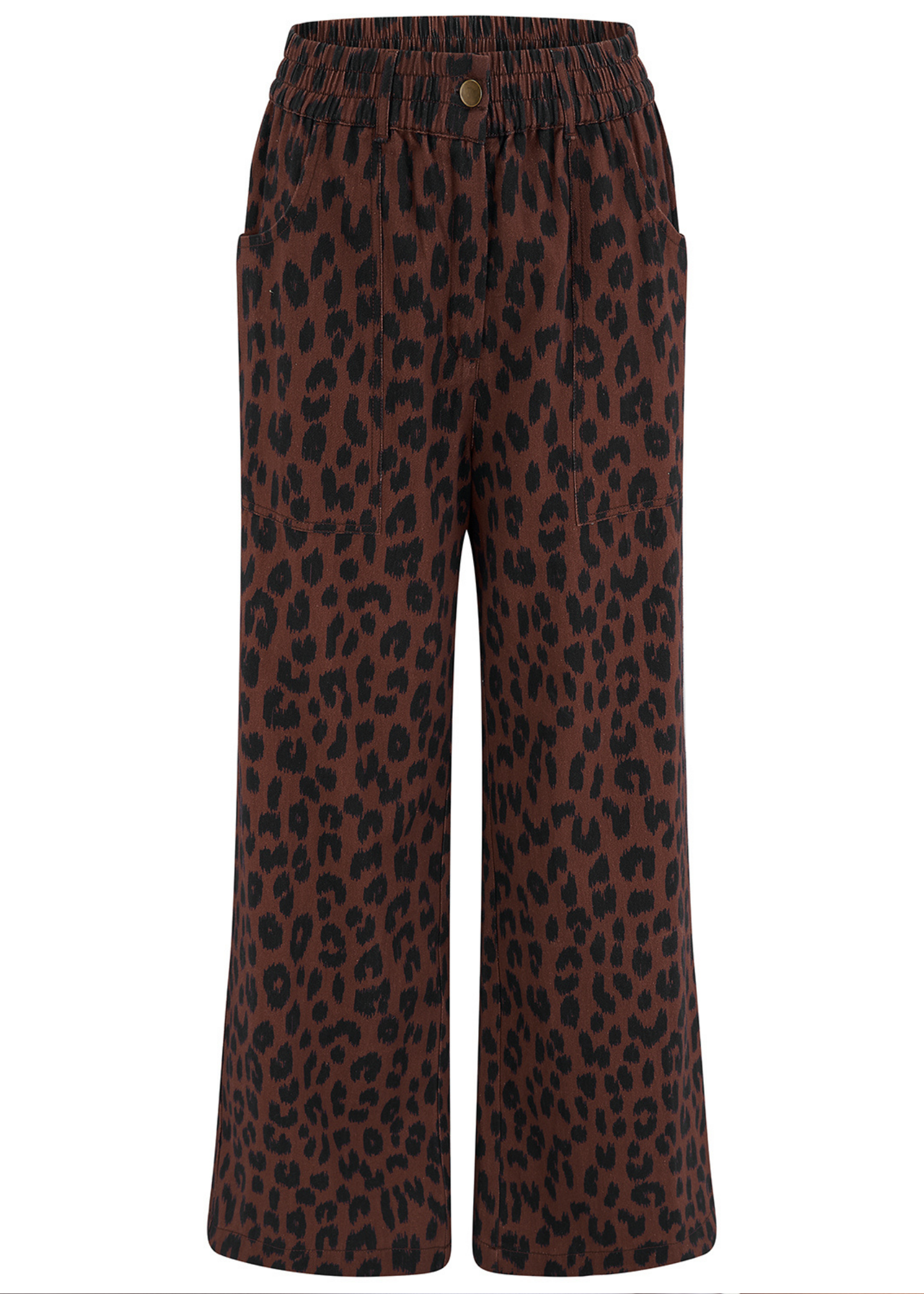 Sugarhill Brighton - Nica Wide Leg Leopard Print Trousers