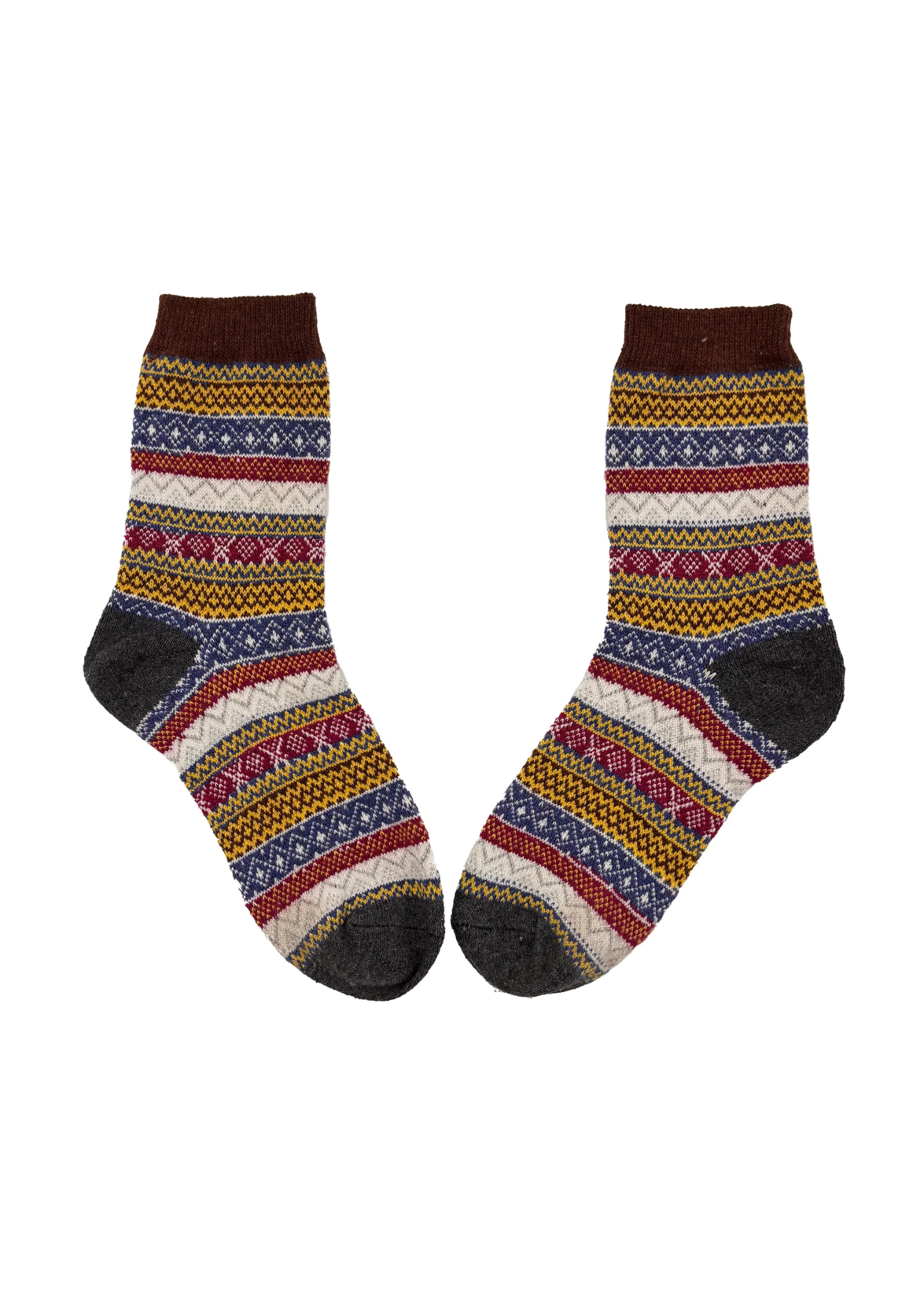 House of Disaster - Secret Garden Hedgehog Fair Isle Socks