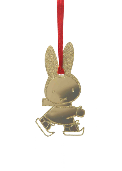 Miffy - Metal Miffy Skating Hanging Decoration